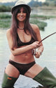 Caroline Munro Fishing Photo Print - Premium Quality