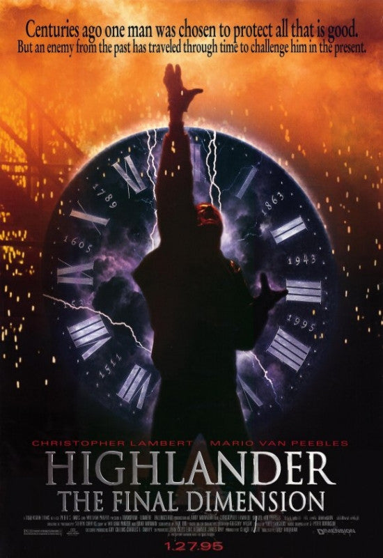 Highlander 3: The Final Dimension Movie Poster - 11x17