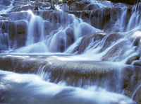 Water and Rock at Dunn's River Falls Close-Up Fine Art Print
