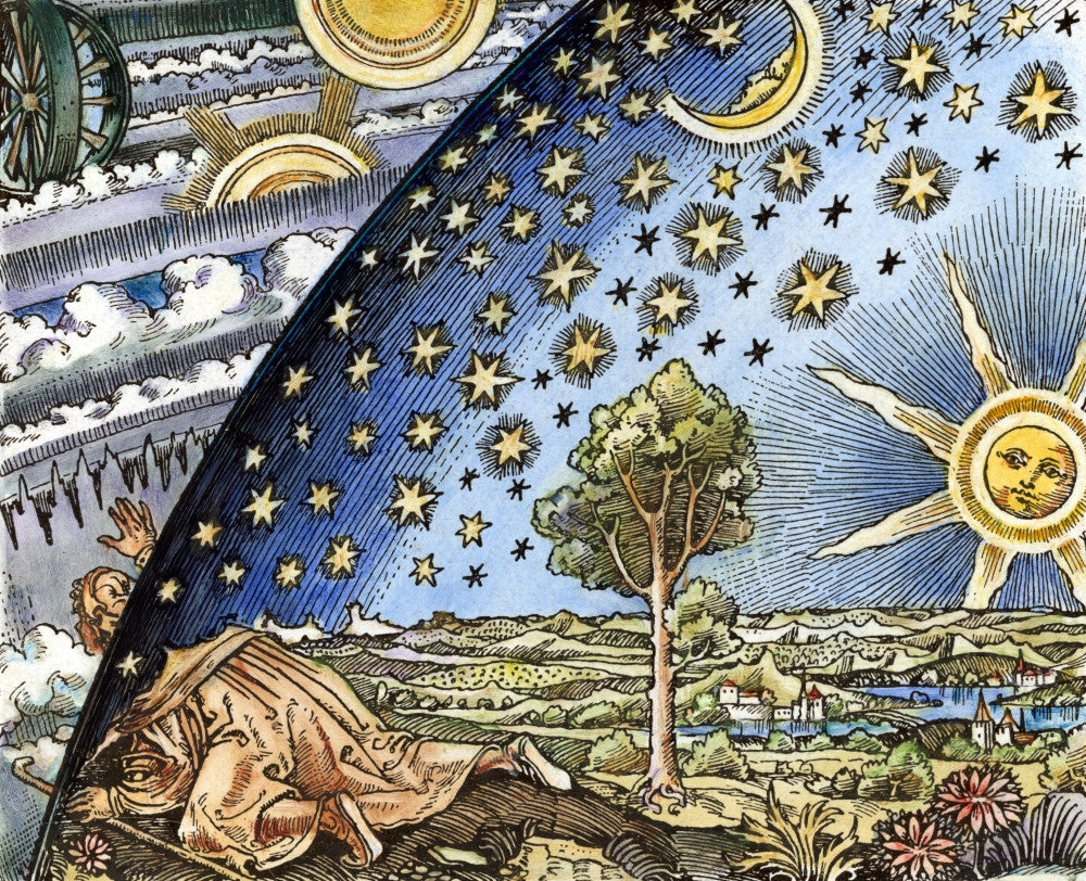 Astronomer Colored Woodcut Print - 16th Century Artwork by Granger Collection