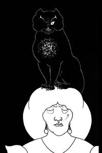 Black Cat on Woman's Head Fine Art Print by Aubrey Beardsley
