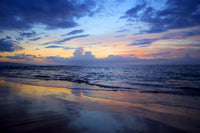 Sunset Colors over Clouds and Ocean Fine Art Print by Ron Dahlquist