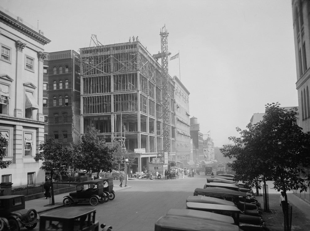Historic Lansburgh Brothers Department Store Building Under Construction Print - 1915