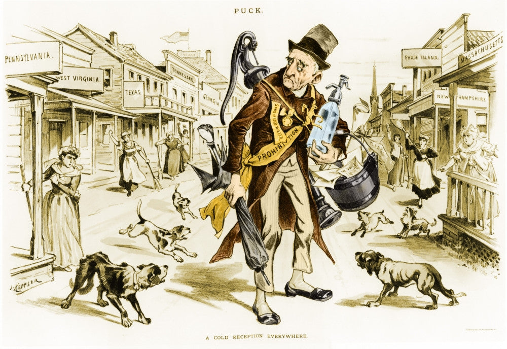 Prohibition-Era Cartoon Fine Art Print by Science Source