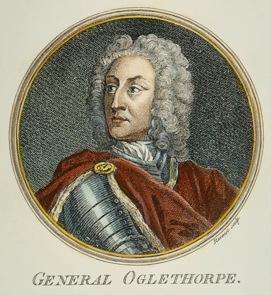 James Edward Oglethorpe 18th Century Colored Engraving Poster Print by Granger Collection