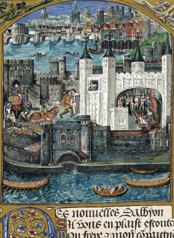 White Tower of London Fine Art Print from Charles D'Orleans Manuscript