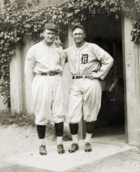 Walter Johnson & Ty Cobb Vintage Baseball Poster Print by Granger Collection