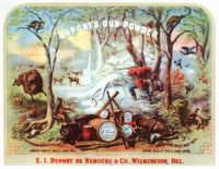 19th Century Dupont Gunpowder Advertising Poster Print by Granger Collection