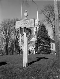 Hubbardston Information Sign Fine Art Print - USA, Massachusetts