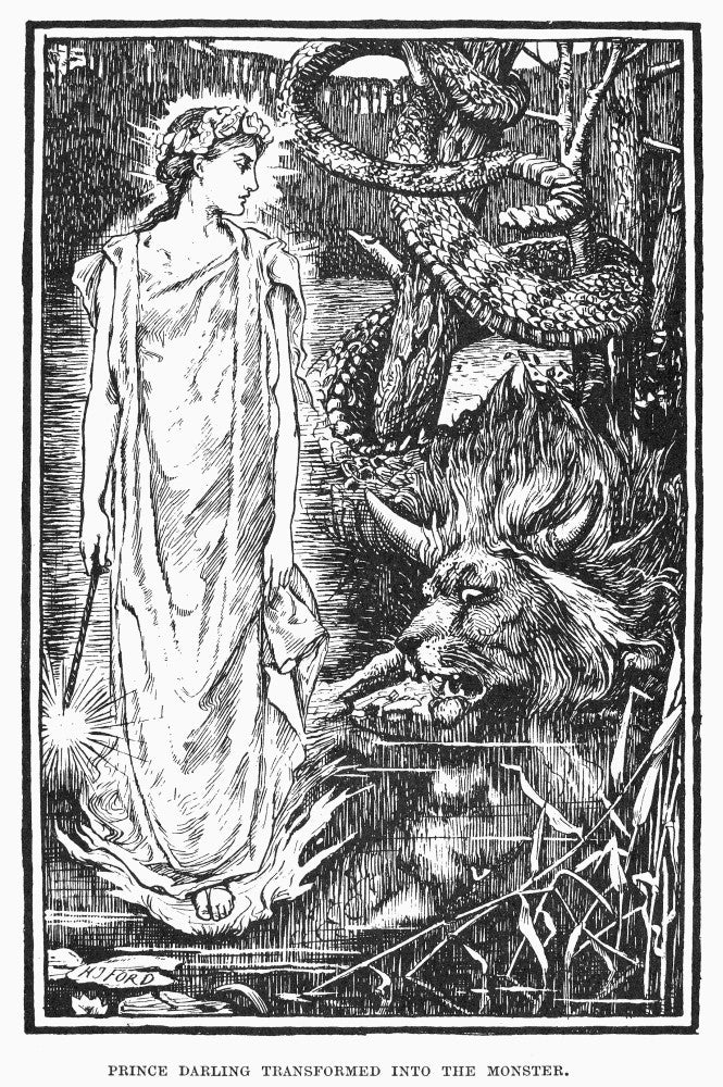Beauty and the Beast Fine Art Print - Transformation by Henry J. Ford