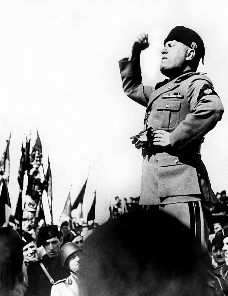 Benito Mussolini Historical Poster Print - Available in Multiple Sizes