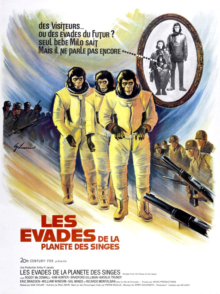 Escape From The Planet Of The Apes Fine Art Print - 1971 Movie Poster