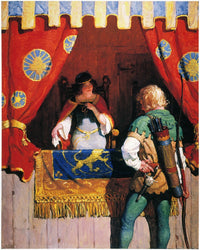 Robin Hood Meets Maid Marian Fine Art Print by N.C. Wyeth