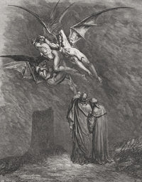 Dante Alighieri Inferno Canto IX Engraving by Gustave Doré