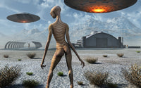 China Lake Military Base Alien Collaboration Poster Print by Mark Stevenson