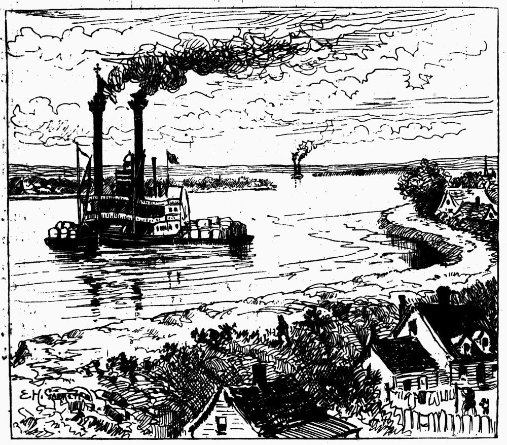 Twain: Mississippi 1883 Fine Art Print - Life on the Mississippi