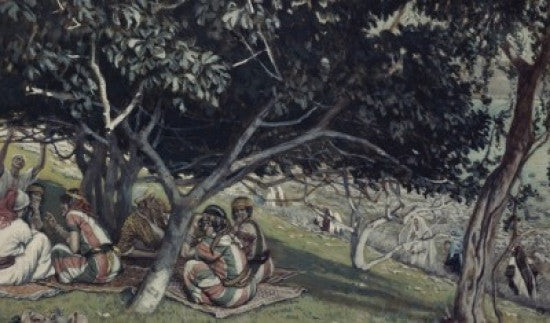 Nathaniel under the Fig Tree Fine Art Print by James Tissot