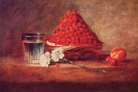 Still Life of a Strawberry Basket Fine Art Print by Jean Chardin