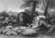 Wild Boar Hunt Steel Engraving Fine Art Print by Granger Collection
