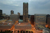 Downtown St. Louis Night View Fine Art Print by Gayle Harper