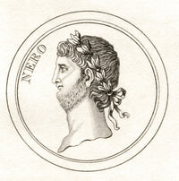 Nero Claudius Caesar Augustus Germanicus Historical Print - 1825