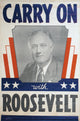 1940 Presidential Campaign Oil Cloth Banner Print | Granger Collection