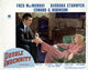 Double Indemnity Movie Poster Lobby Card featuring Fred MacMurray and Barbara Stanwyck (1944)