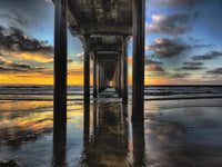 Long Pier at Scripps Institution of Oceanography Fine Art Print by Terry Eggers