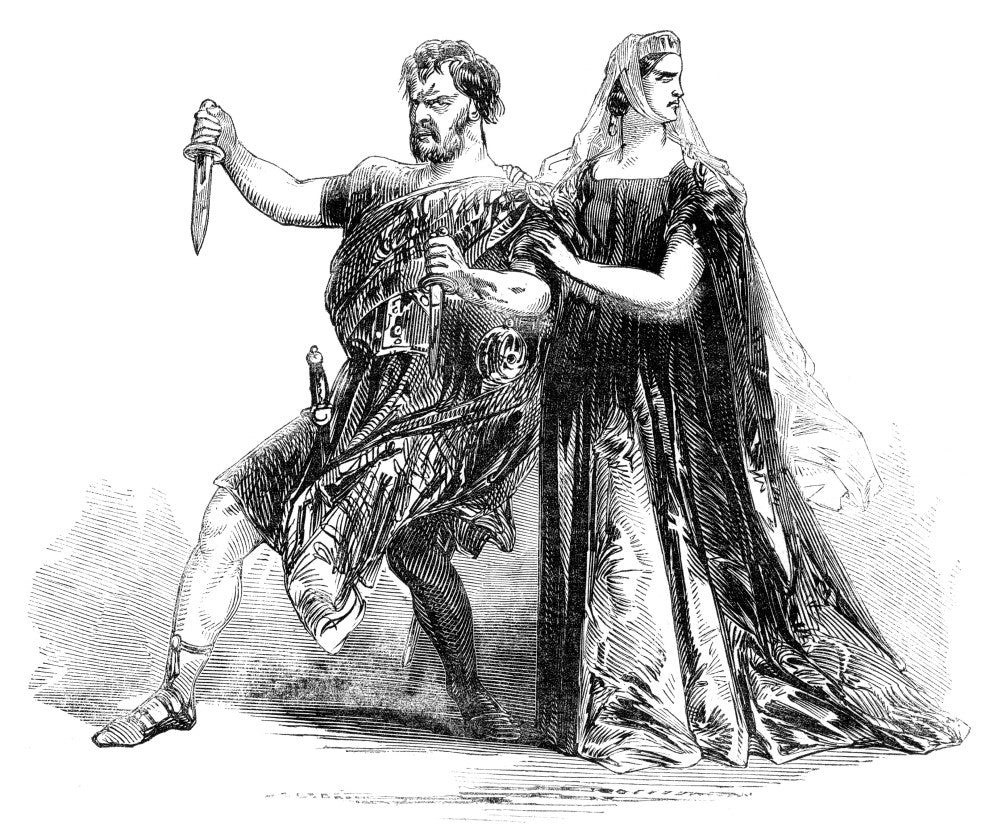 Shakespeare's Macbeth Fine Art Print - American Actors in 1845