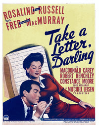 Take A Letter Darling Movie Poster Print featuring Fred MacMurray & Rosalind Russell