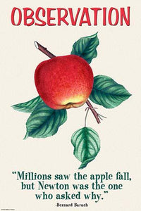 Millions Saw the Apple Fall - Poster Print by Bernard Baruch