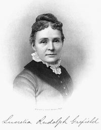 Lucretia Garfield Fine Art Print - Engraving by Samuel Sartain