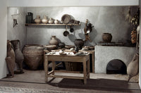 Roman Kitchen Reconstruction Fine Art Print - 100 A.D. by Granger Collection