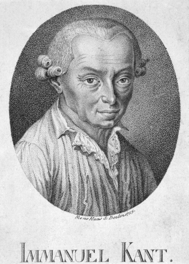 Immanuel Kant Aquatint Engraving - German Philosopher Print