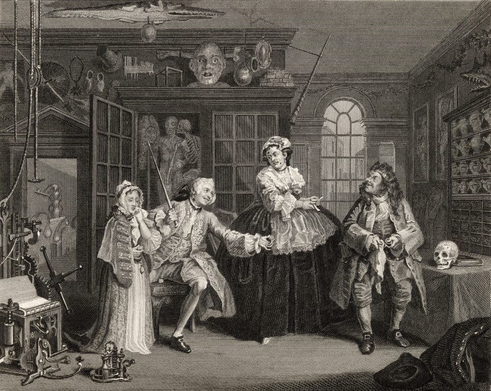 Marriage A La Mode Scene with The Quack Fine Art Print