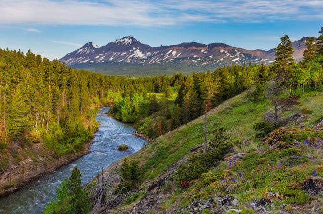The South Fork of the Two Medicine River Fine Art Print by Chuck Haney