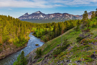 The South Fork of the Two Medicine River Fine Art Print by Chuck Haney