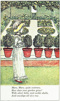 Mary, Mary, Quite Contrary Fine Art Print by Kate Greenaway