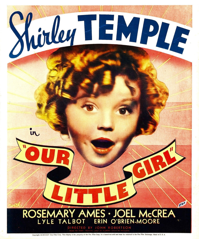 Our Little Girl Movie Poster Print - Shirley Temple 1935