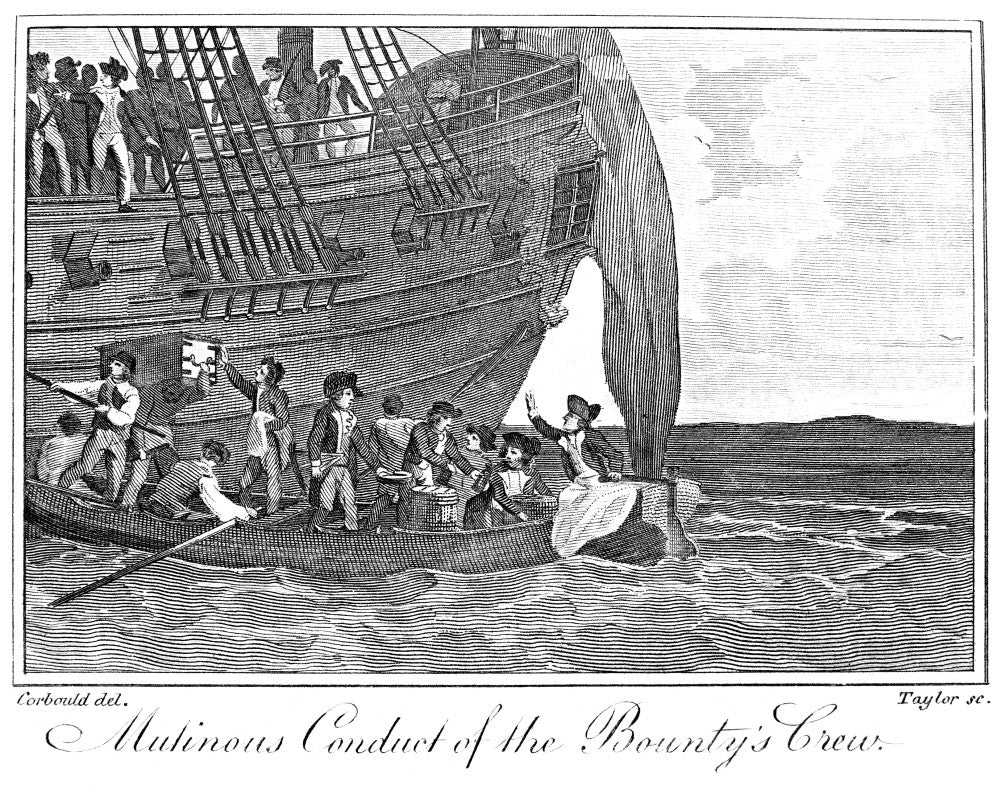 William Bligh Mutiny Artwork - Copper Engraving Fine Art Print