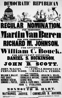Presidential Campaign 1836 Election Broadside Print | Granger Collection