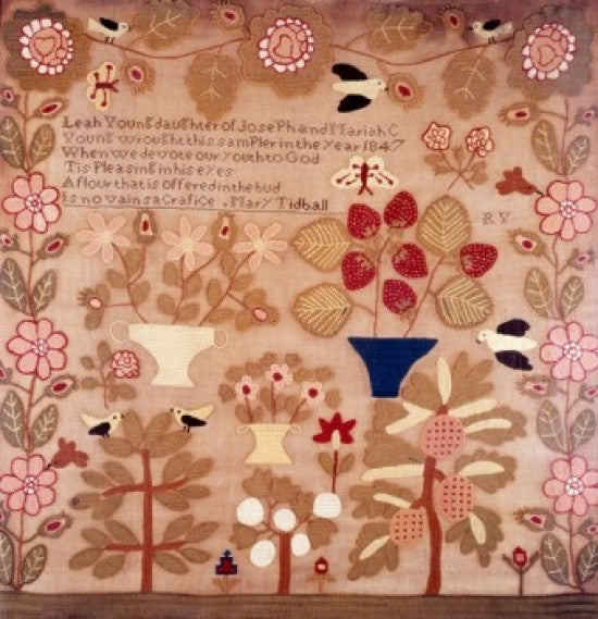 Embroidery Sampler Fine Art Print - 1847 Tapestry