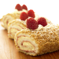 Close-Up Fine Art Print of Raspberry Vanilla Jellyrolls