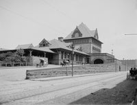 Union Station in Springfield, Massachusetts - Historic Photograph Print