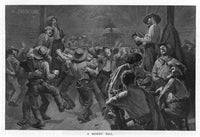 Gold Miners Ball Fine Art Print by Mary Evans Picture Library
