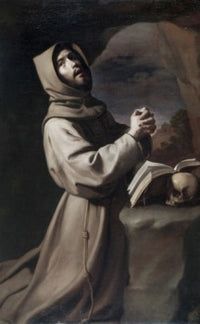 Saint Francis Praying Fine Art Print by Francisco de Zurbaran