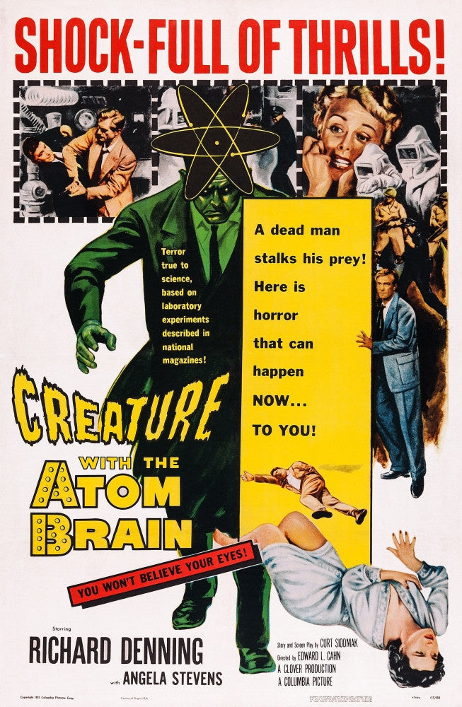 Creature With The Atom Brain Movie Poster Print (1955)