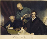 Morrison and His Chinese Assistants Translating the Bible Fine Art Print by George Chinnery