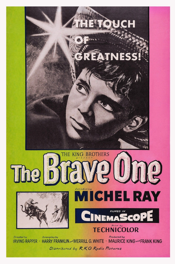 The Brave One 1956 Movie Poster Art Print by Michel Ray