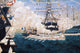 Salute to General Washington in New York Harbor Fine Art Print by Granger Collection